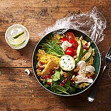Rezept für Buddha Bowl mit Mozzarella