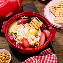 Gegrillter Camembert mit Nektarinen