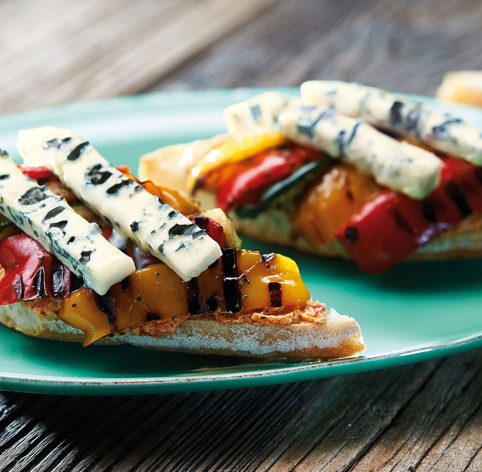 Baguette mit Paprika-Grillgemüse