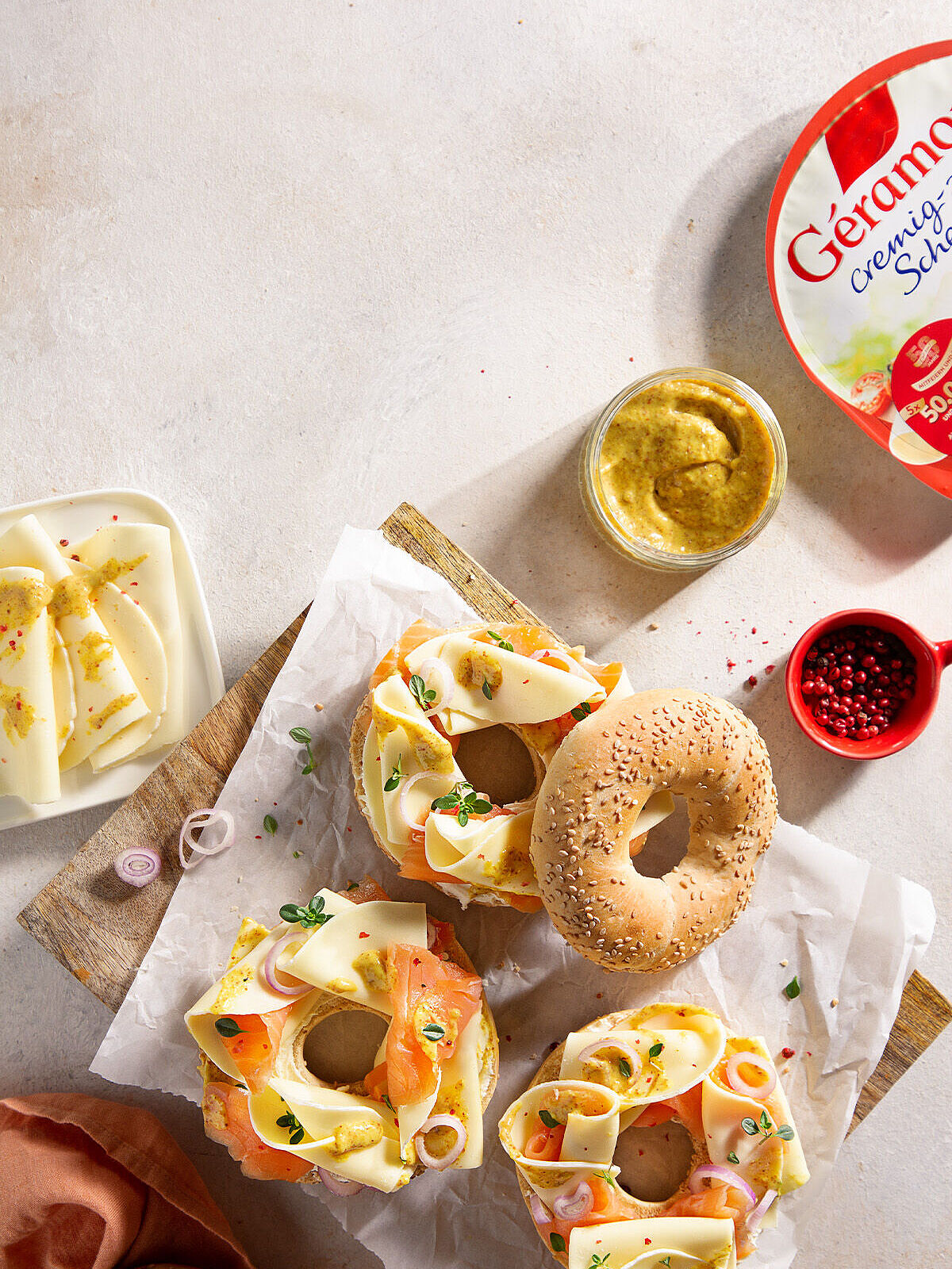 Bagel mit Lachs
