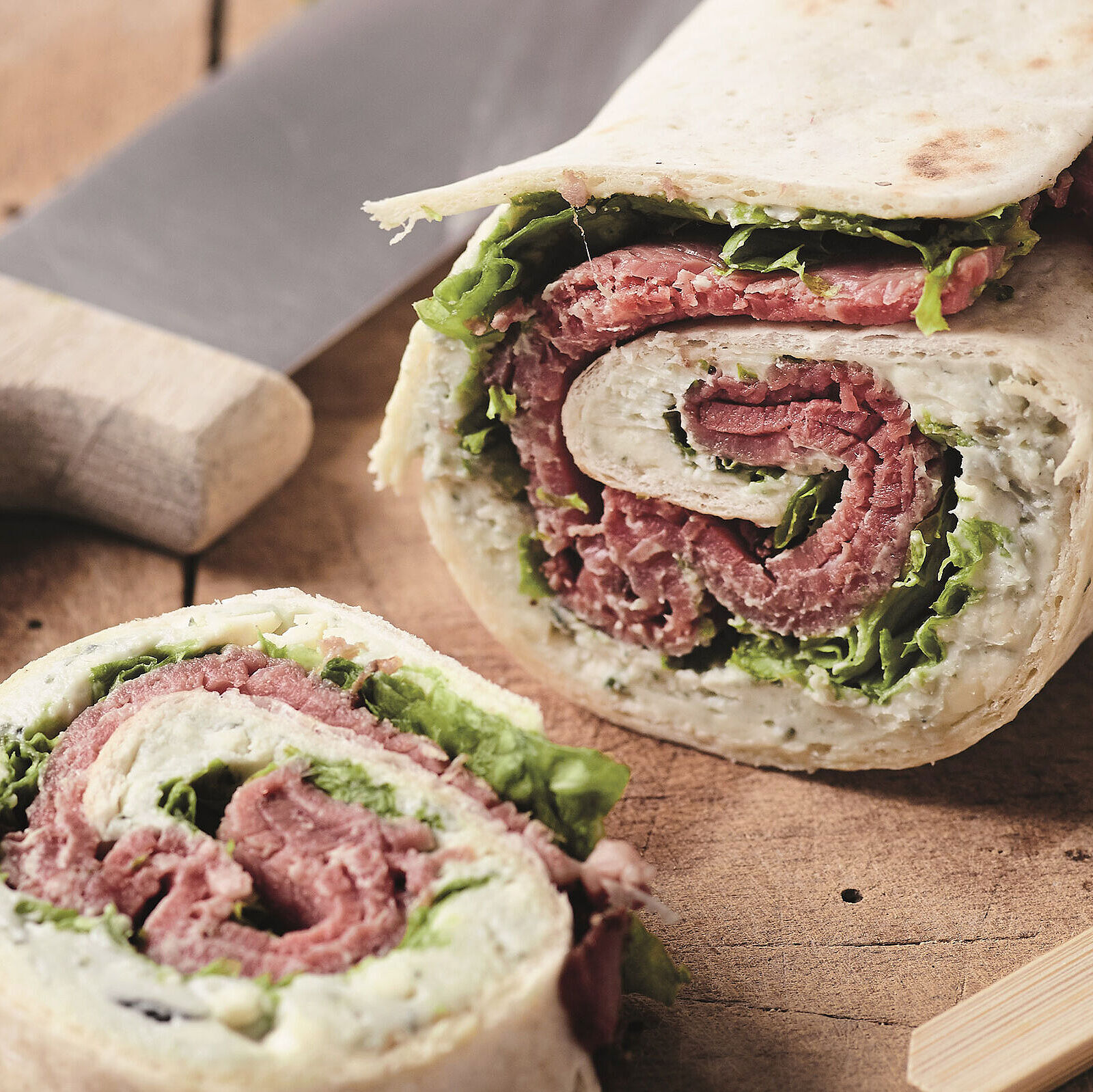 Mini Wraps mit Saint Agur