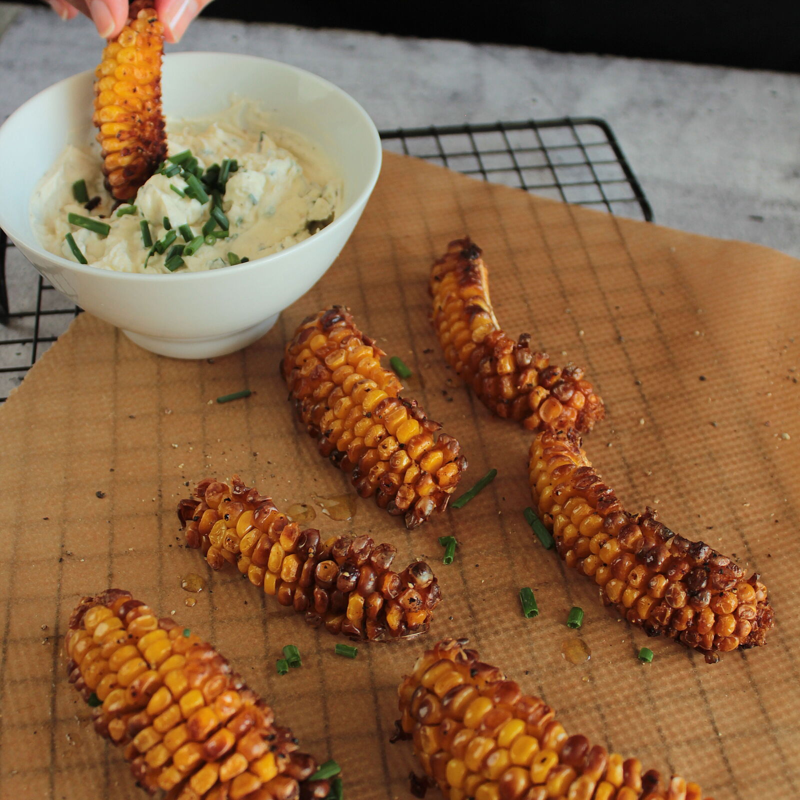 Corn Ribs mit Bresso Meersalz
