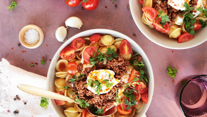 Turkish Pasta mit Brunch