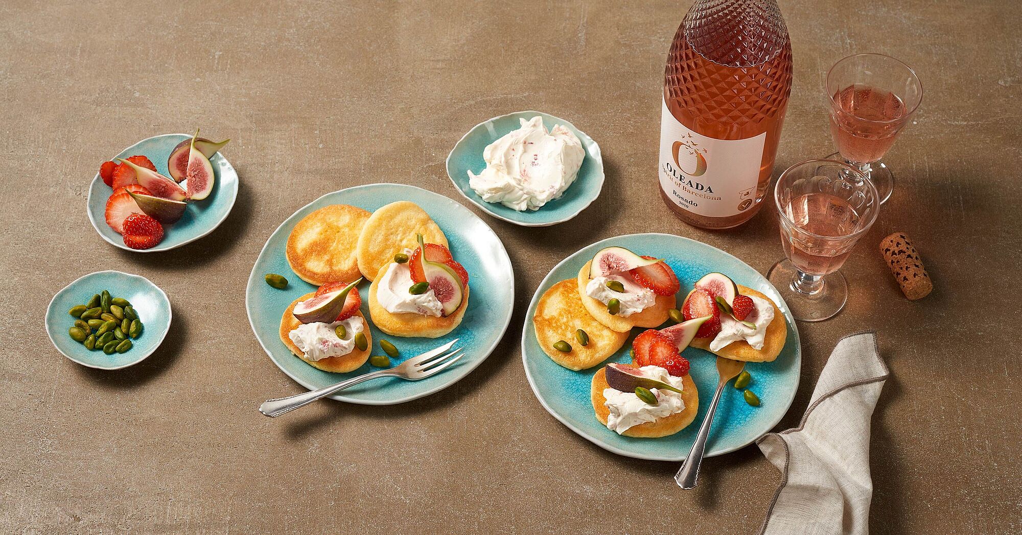 Rezept für Liwanzen mit frischen Früchten