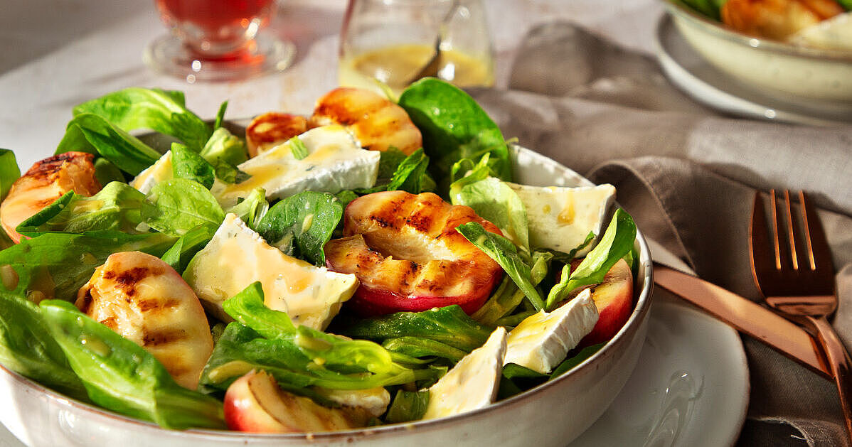 Rezept Nektarinensalat mit Géramont Kürbiskern