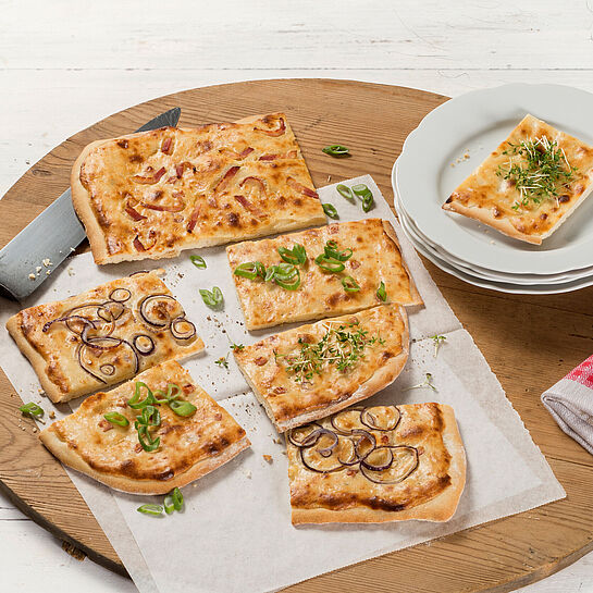 Tolle Rezeptidee - Elsässer Flammkuchen