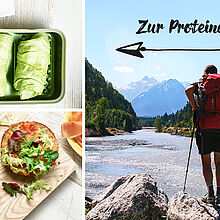Proteinquelle zum Wandern