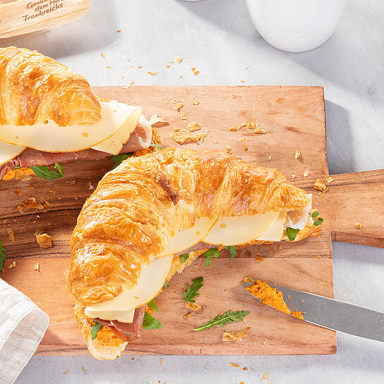 Rezept für Herzhaft belegtes Croissant