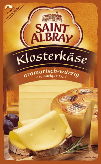 Saint Albray Klosterkäse aromatisch würzig packshot